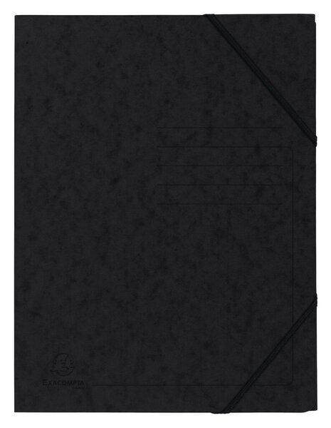 Image Eckspanner mit Gummizug, A4, schwarz ohne Klappen - Colorspan