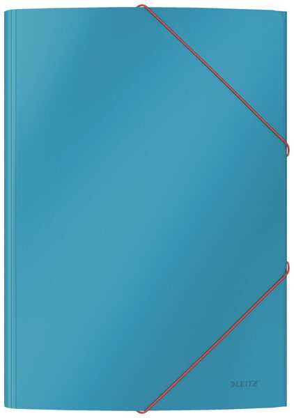 Image Eckspannermappe Cosy Karton, blau blau, A4, für ca. 150 Blatt, 3 Klappen