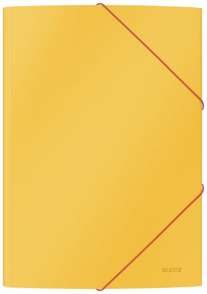 Image Eckspannermappe Cosy Karton, gelb gelb, A4, für ca. 150 Blatt, 3 Klappen