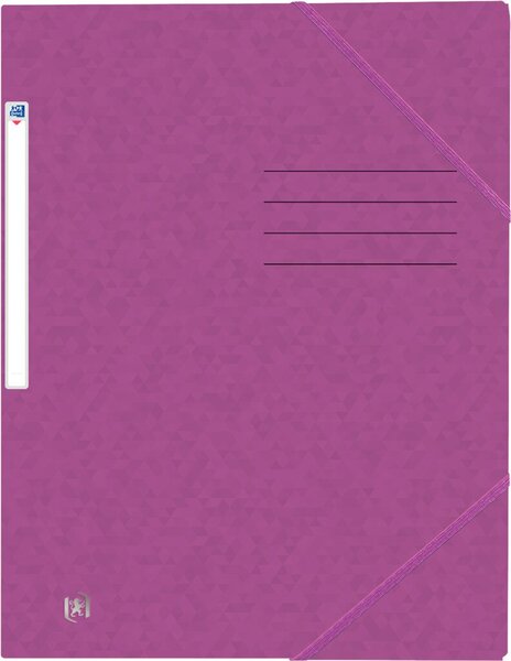 Image Eckspannmappe, DIN A4, 390g, violett 3 Einschlagklappen, Gummiband,