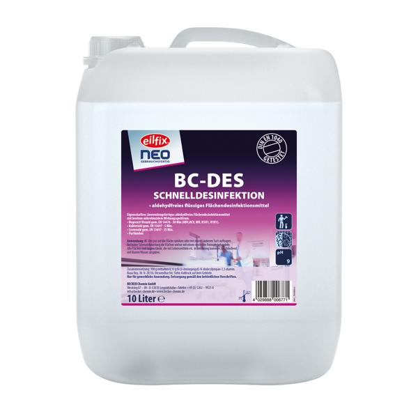 Image Eilfix ® NEO BC-Des Schnelldesinfektion Sprühflasch | 1 Liter aldehydfreies Flächendesinfektionsmittel mit breitem mikrobiozidem Wirkungsspektrum+++ DESINFEKTIONSMITTEL VORSICHTIG VERWENDEN. VOR GEBRAUCH STETS ETIKETT UND PRODUKTINFORMATIONEN LESEN. +++