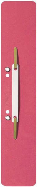 Image Einhänge-Heftstreifen, recycelter Karton, rot, Lochung 60 und 80 mm