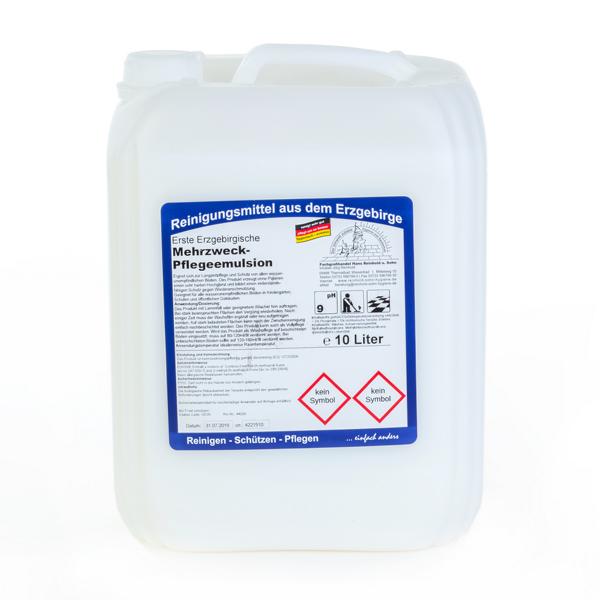 Image Erste Erzgebirgische Mehrzweck-Pflegeemulsion | 10 Liter hochglänzende Beschichtung, metallsalzfreie Pflegeemulsion mit Selbstglanzeffekt