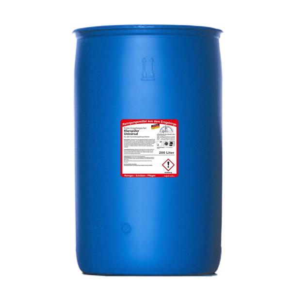 Image Erster Erzgebirgischer Klarspüler Universal | 200 Liter saurer Klarspüler für alle Gewerbespülmaschinen (+Pfandgebühr Artikel ||99970||)