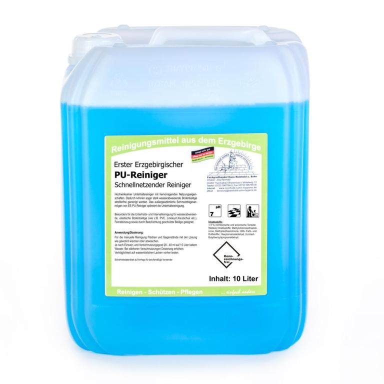 Image Erster Erzgebirgischer PU-Reiniger | 10 Liter hochaktiver Unterhaltsreiniger mit hervorragenden Netzungseigenschaften