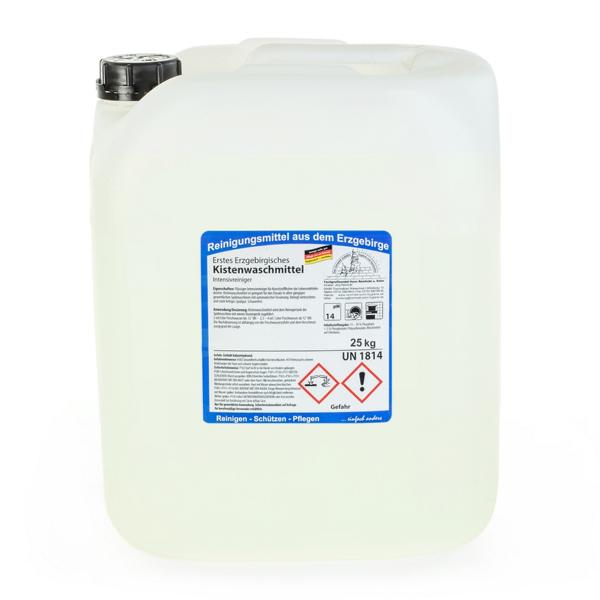Image Erstes Erzgebirgisches Kistenwaschmittel | 25 kg NEU! Jetzt 25 kg statt 30 kg | flüssiger Intensivreiniger für Kunststoffkisten der Lebensmittelindustrie