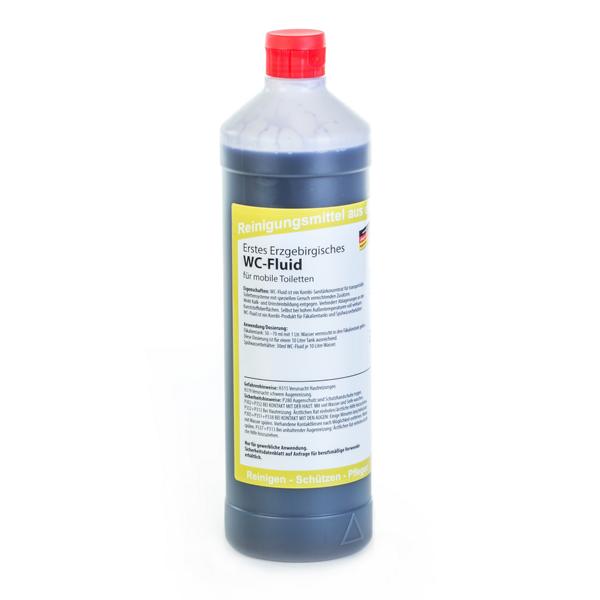 Image Erstes Erzgebirgisches WC-Fluid | 1 Liter Kombi-Produkt für Fäkalientanks (mobile Toiletten) und Spülwasserbehälter