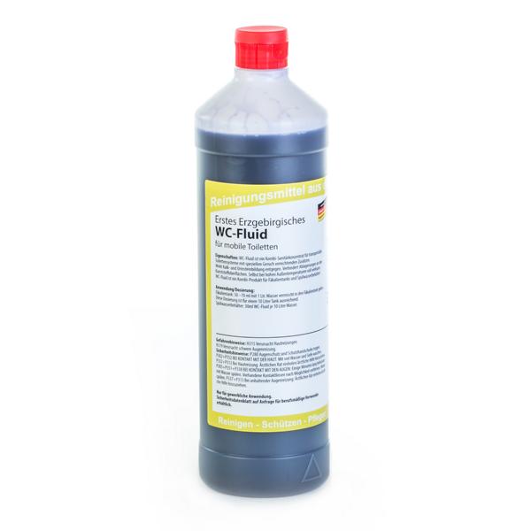 Image Erstes Erzgebirgisches WC-Fluid | 1 Liter <br>Kombi-Produkt für Fäkalientanks (mobile Toiletten) und Spülwasserbehälter