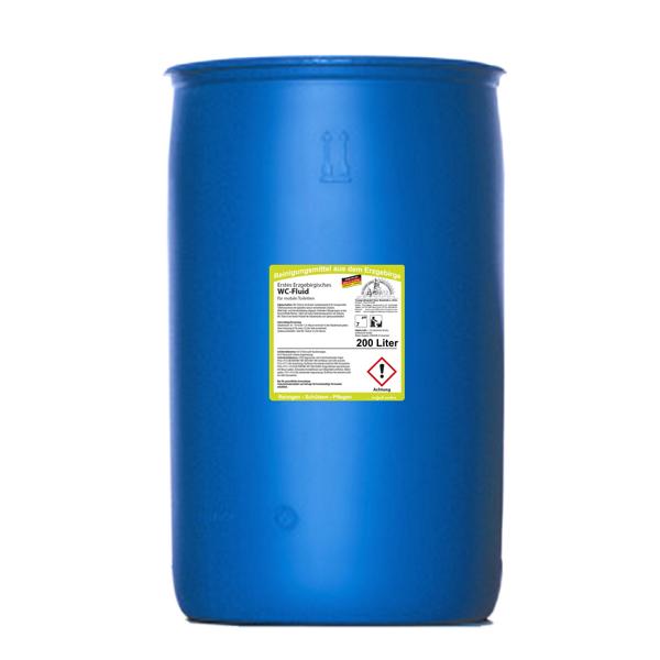 Image Erstes Erzgebirgisches WC-Fluid | 200 Liter <br>Kombi-Produkt für Fäkalientanks (mobile Toiletten) und Spülwasserbehälter (+Pfandgebühr Artikel 99970)