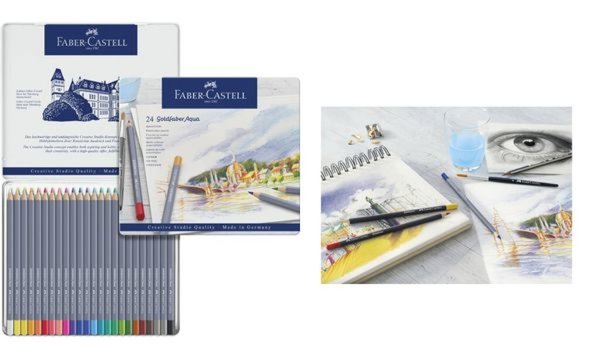 Image FABER-CASTELL Aquarellstifte GOLDFA BER, 36er Metalletui (5660794)