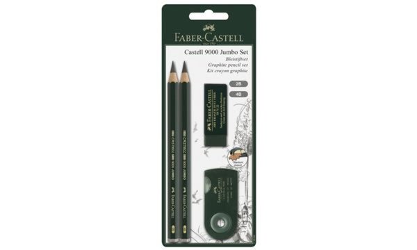 Image FABER-CASTELL Bleistift CASTELL 900 0 Jumbo, Zeichenset (5661107)