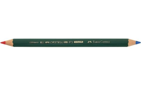 Image FABER-CASTELL Farbstift CASTELL COL OR 873, rot-blau (5652747)