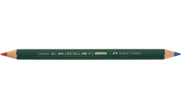 Image FABER-CASTELL Farbstift CASTELL COL OR 873, rot-blau (5652747)