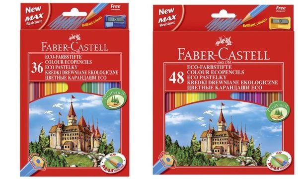 Image FABER-CASTELL Hexagonal-Buntstifte CASTLE, 36er Kartonetui (5660173)
