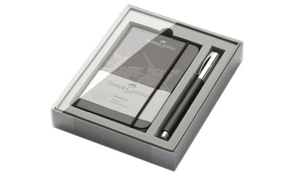 Image FABER-CASTELL Schreibgeräte-Set Amb ition Edelharz, schwarz (5660801)