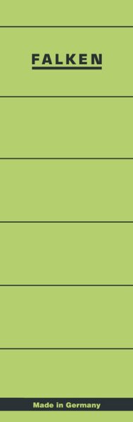 Image Rückenschilder kurz/breit grün 60x190mm 10 Stück