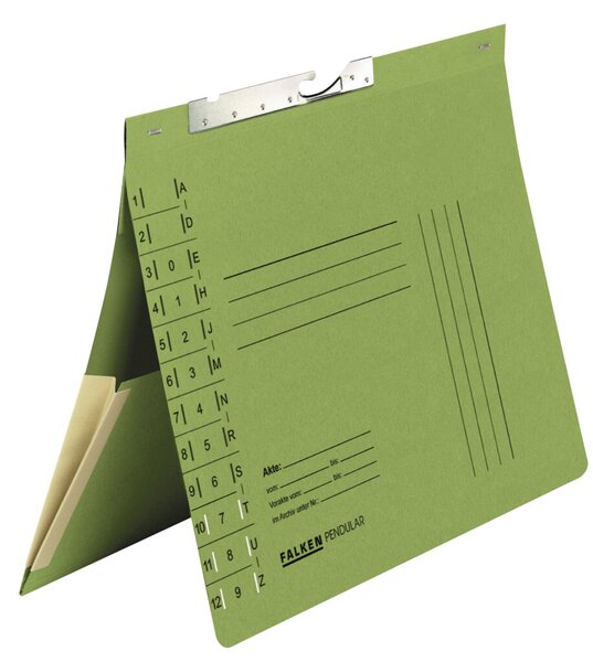 Image Pendelhefter, Amtsheftung, grün, A4 mit Dehntasche, Schlitzstanzung