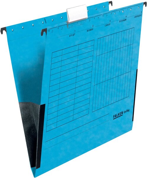 Image Hängetasche UniReg, blau 230g/m²-Kraftkarton, mit Leinenfröschen