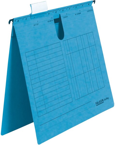 Image Hängehefter UniReg, blau 230g/m²-Kraftkarton, kaufm. Heftung