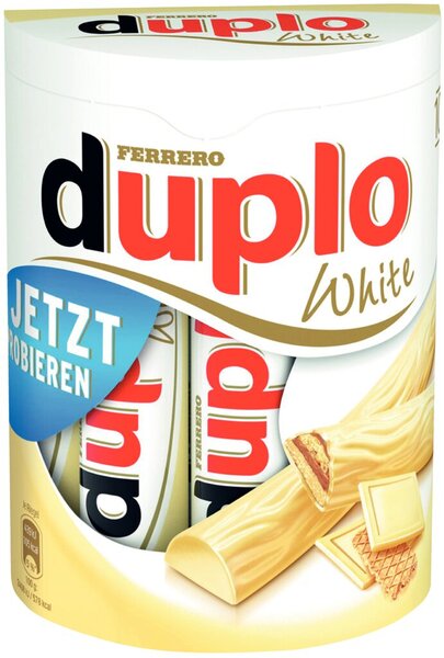 Image Ferrero Duplo White 10er Pack Haselnusscreme und Waffeln umhüllt