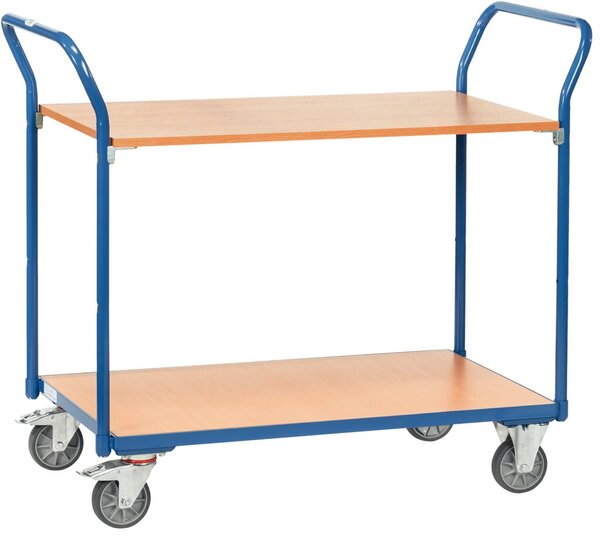 Image Tischwagen 1602 Ladefläche 1000x600mm, 2 Lenk- und 2 Bock-