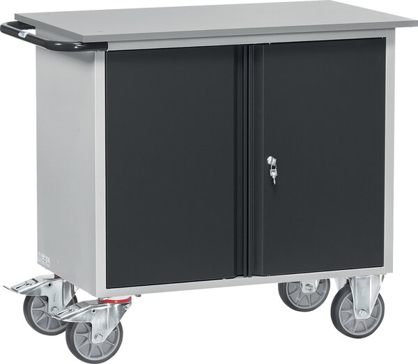 Image Werkstattwagen 2456-7016 2 Türen anthrazit, 2-türiger Schrank, 400 kg