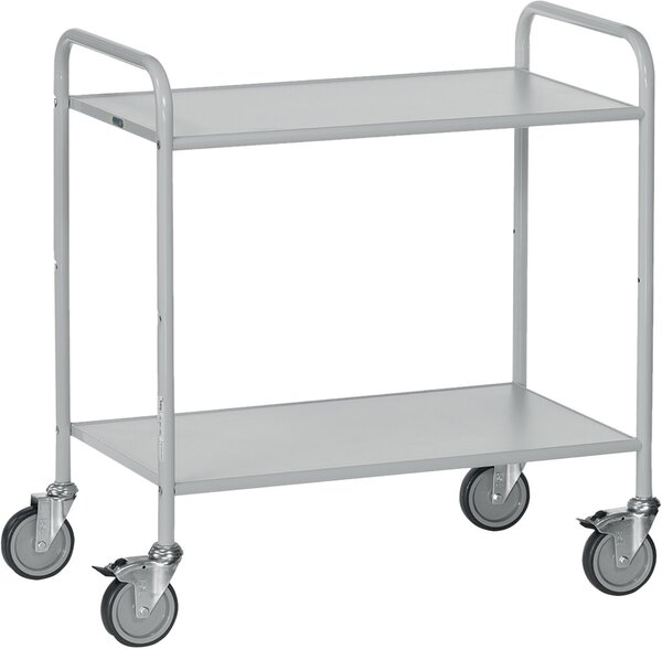 Image Bürowagen Ladefläche 800x500mm mit 2 Böden, pulverbeschichtet