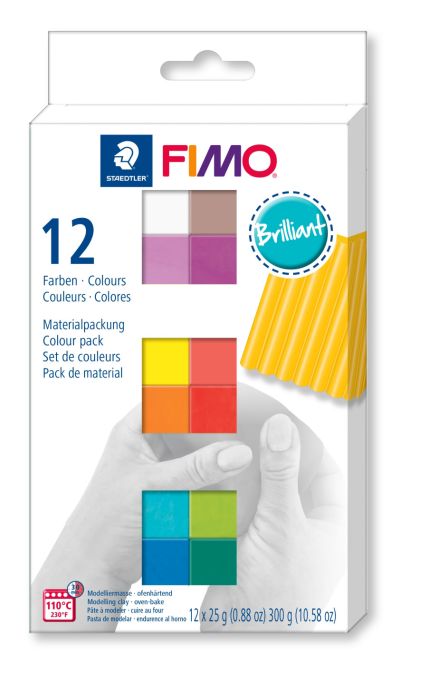 Image FIMO SOFT Modelliermasse-Set "Brilliant", 12er Set