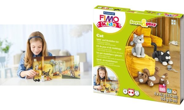 Image FIMO kids Modellier-Set Form & Play Cat, Level 2 (57890219)