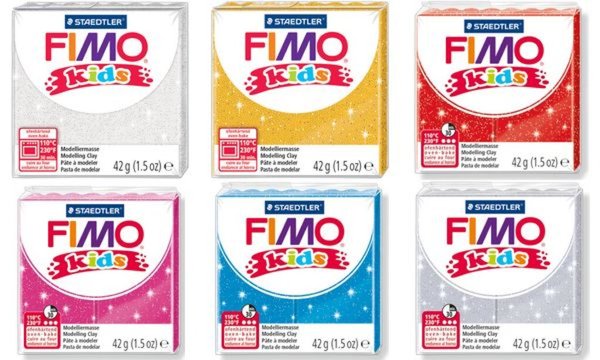 Image FIMO kids Modelliermasse, ofenhärte nd, glitter-rot, 42 g (57890110)