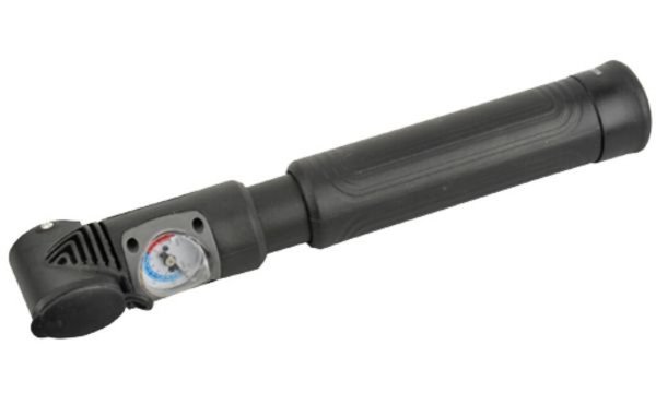 Image FISCHER Fahrrad-Mini-Luftpumpe, ums chaltbar, schwarz (11610281)