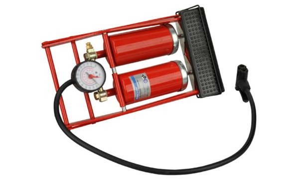 Image FISCHER Fußluftpumpe mit Doppelzyli nder (11610235)
