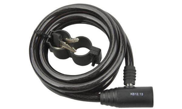 Image FISCHER Kabel-Fahrradschloss, Länge : 1.800 mm, schwarz (11610280)