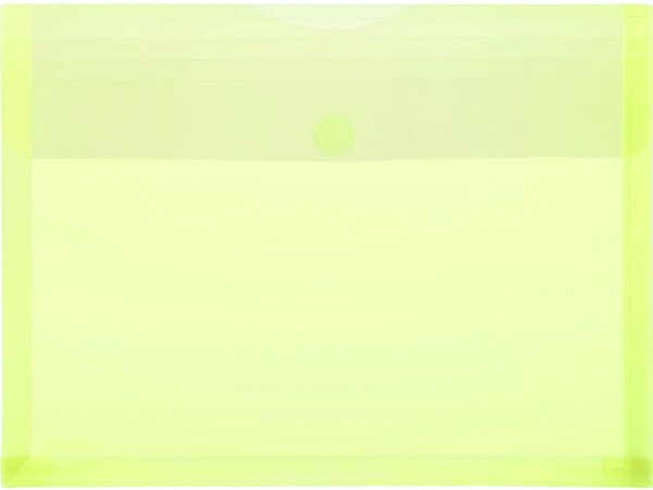 Image PP-Umschlag A4quer, Dehnfalten gelb transparent