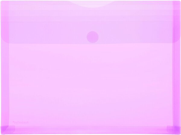 Image PP-Umschlag A4quer, Dehnfalten rot transparent