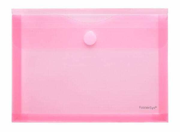 Image Sichttasche A5, Dehnfalte 30 mm rot transpatent, Klettverschluss