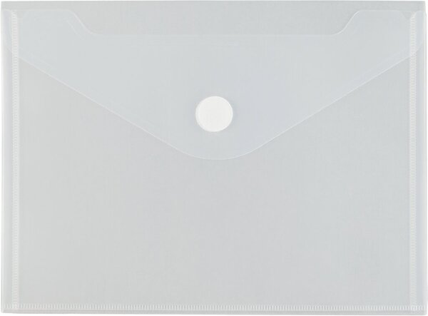 Image Doppel-Sichttasche A5 quer, Klett- verschluss, farblos matt transparent