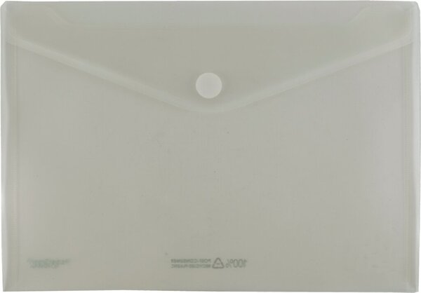 Image Sichttasche, DIN A4 quer, mit Klett- verschluss, farblos transparent, 100%