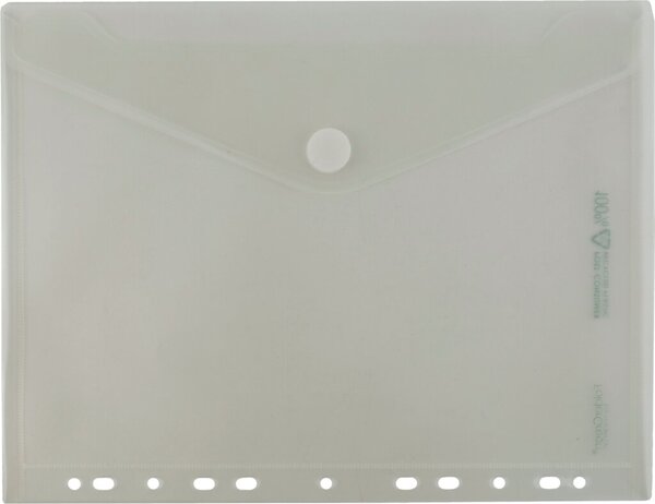 Image Sichttasche, DIN A4 Abheftrand, mit Klettverschluss, farblos transparent,