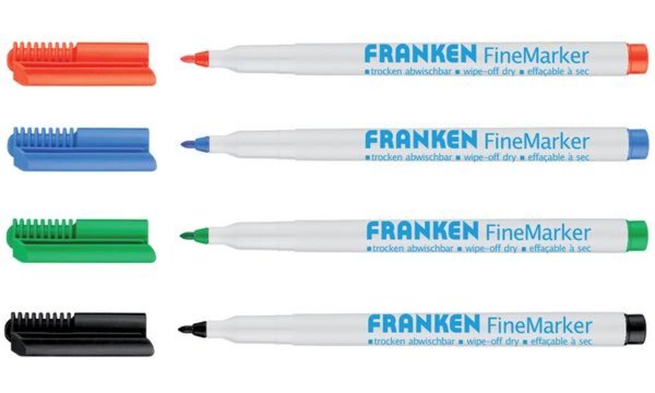 Image FRANKEN FineMarker,Stärke 1-2mm,farbig sortiert,VE=4 Stück