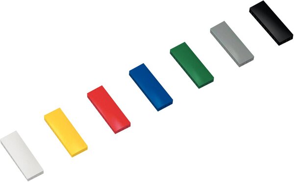 Image FRANKEN Haftmagnet, Haftkraft: 1.000 g, 50 x 23 mm, sortiert farbig sortiert, r
