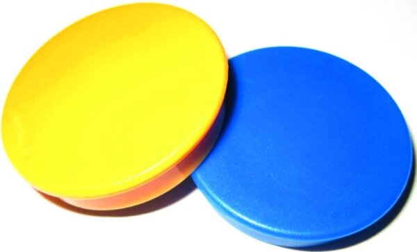 Image FRANKEN Haftmagnete farbig sortiert 24mm 10 Stueck Drchm. 24mm Tragfaehigkeit 3