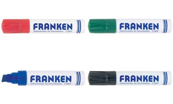 Image FRANKEN Jumbo-Marker,Strichstärke 4-12mm,rot,VE=4 Stück