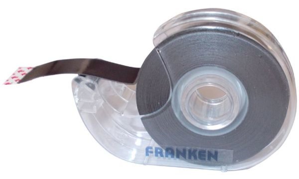 Image FRANKEN Magnetband im Spender, schwarz, 19 mm x 8 m selbstklebend, Stärke: 0,3 