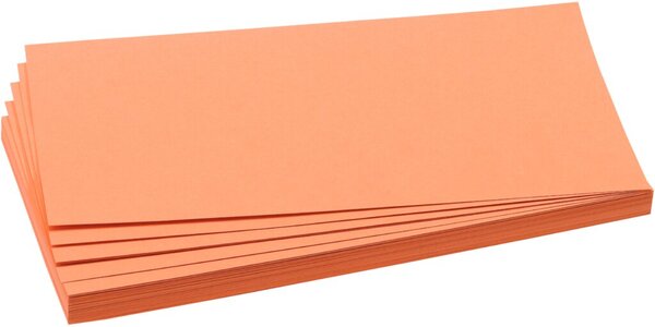 Image FRANKEN Moderationskarte, Rechteck, 205 x 95 mm, orange 100% Altpapier, 130 g/q