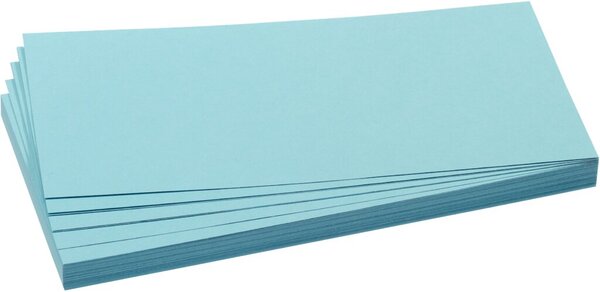 Image FRANKEN Moderationskarte, Rechteck, 205 x 95 mm, hellblau 100% Altpapier, 130 g