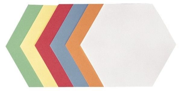 Image FRANKEN Moderationskarte, selbstklebend, Wabe, 190 x 165 mm in den Farben: weiß