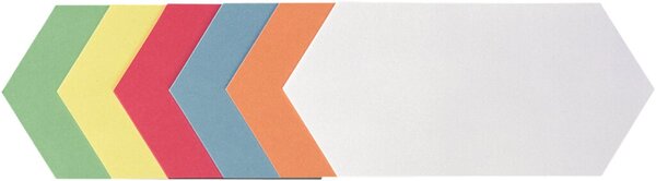 Image FRANKEN Moderationskarte, selbstklebend, Wabe, 205 x 95 mm in den Farben: weiß,