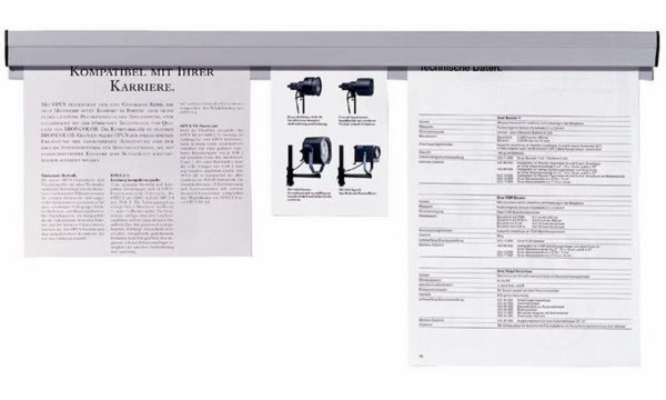 Image FRANKEN Papierklemmschiene, selbstklebend, Länge: 1.180 mm Kunststoff, beliebig