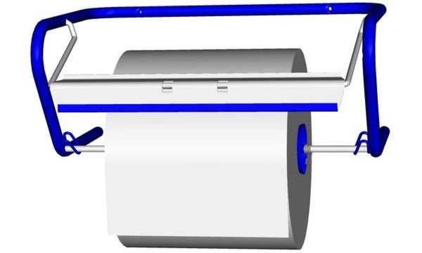 Image FRIPA Putzrollen-Wandgerät, aus Metall, blau für Putzrollen bis 400 mm Breite u